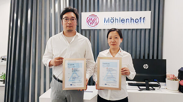 Integrated management systems at Möhlenhoff Wuxi, China