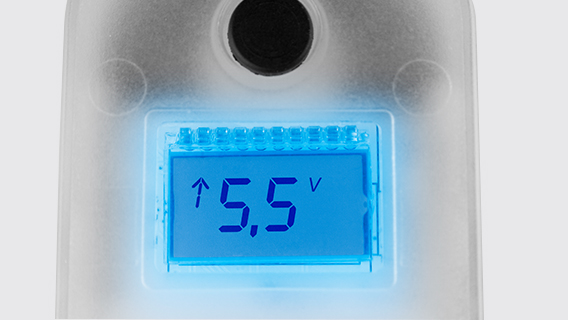 Display des OEM Motoric Valve Drive